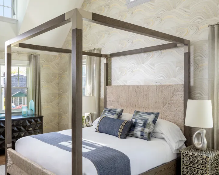 King canopy bed from the Vineyard Suite at The Sydney