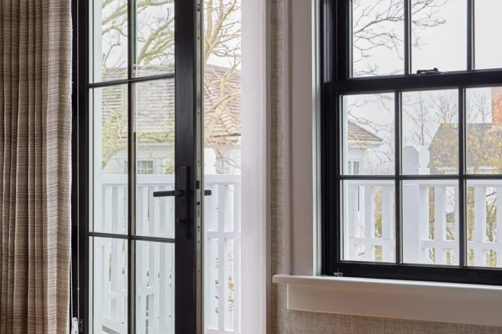 Door in a guest room leading to the private porch